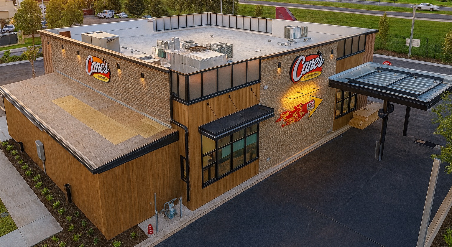 Commercial exterior cladding project